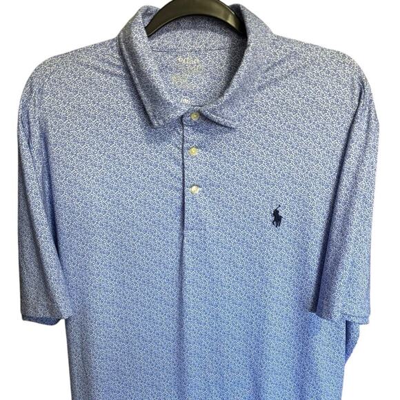 Polo Ralph Lauren Performance Polo Shirt Floral Classic Fit Short Sleeve Size XL - Picture 3 of 10